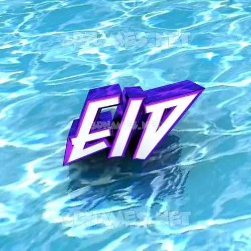eid in Water style - 3D name wallpaper eid in Water style - 3D name wallpaper
