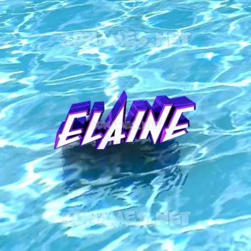 elaine in Water style - 3D name wallpaper elaine in Water style - 3D name wallpaper