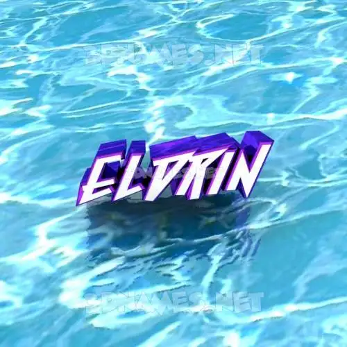 eldrin in Water style - 3D name wallpaper eldrin in Water style - 3D name wallpaper