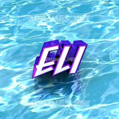 eli in Water style - 3D name wallpaper eli in Water style - 3D name wallpaper