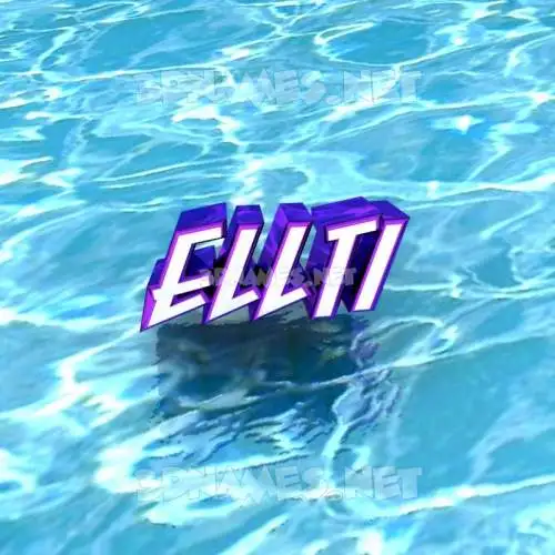 ellti in Water style - 3D name wallpaper ellti in Water style - 3D name wallpaper