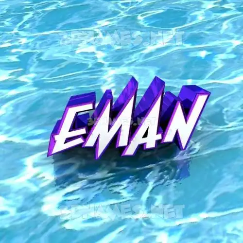 eman in Water style - 3D name wallpaper eman in Water style - 3D name wallpaper