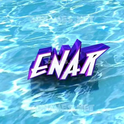 enar in Water style - 3D name wallpaper enar in Water style - 3D name wallpaper