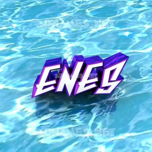 enes in Water style - 3D name wallpaper enes in Water style - 3D name wallpaper