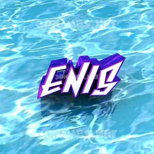 enis in Water style - 3D name wallpaper enis in Water style - 3D name wallpaper