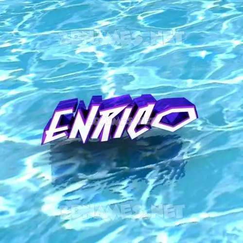 enrico in Water style - 3D name wallpaper enrico in Water style - 3D name wallpaper