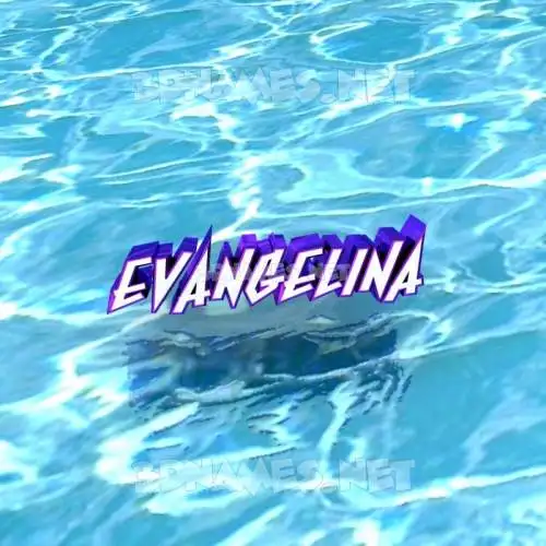 evangelina in Water style - 3D name wallpaper