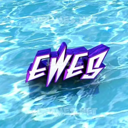 ewes in Water style - 3D name wallpaper ewes in Water style - 3D name wallpaper