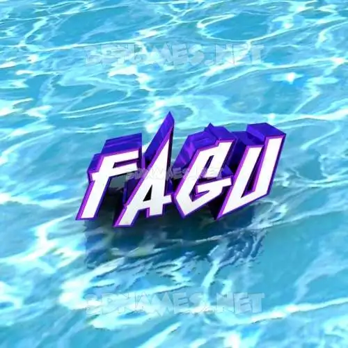 fagu in Water style - 3D name wallpaper fagu in Water style - 3D name wallpaper