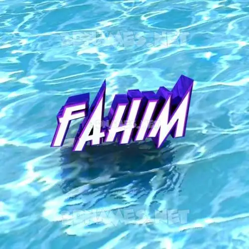 fahim in Water style - 3D name wallpaper fahim in Water style - 3D name wallpaper