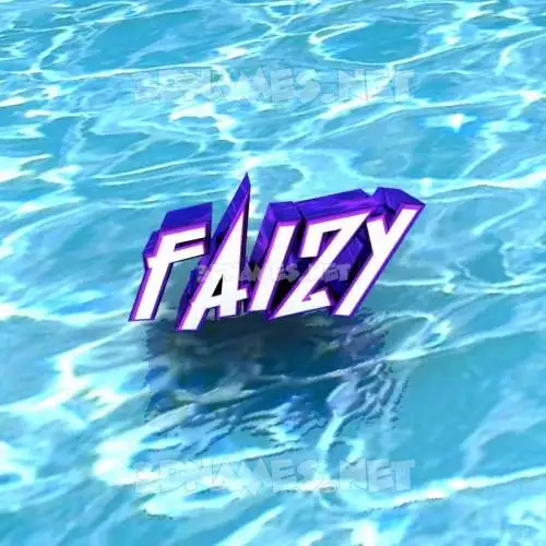 faizy in Water style - 3D name wallpaper faizy in Water style - 3D name wallpaper