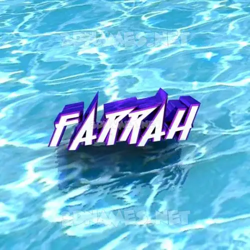 farrah in Water style - 3D name wallpaper farrah in Water style - 3D name wallpaper