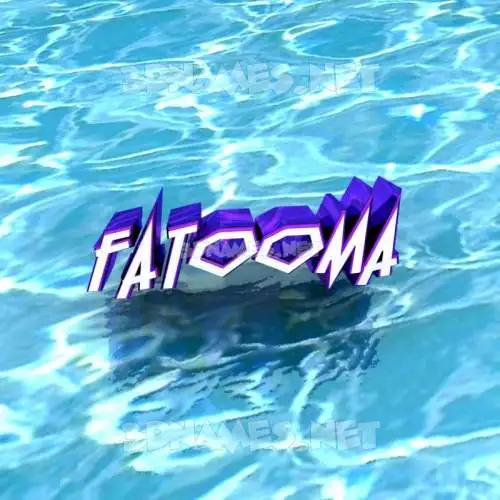 fatooma in Water style - 3D name wallpaper fatooma in Water style - 3D name wallpaper