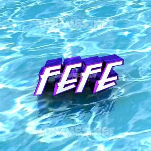 fefe in Water style - 3D name wallpaper fefe in Water style - 3D name wallpaper