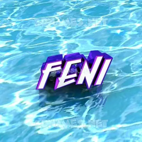 feni in Water style - 3D name wallpaper feni in Water style - 3D name wallpaper