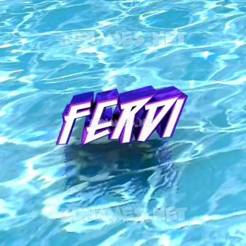 ferdi in Water style - 3D name wallpaper ferdi in Water style - 3D name wallpaper