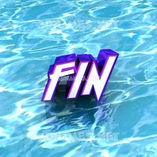 fin in Water style - 3D name wallpaper fin in Water style - 3D name wallpaper