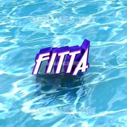 fitta in Water style - 3D name wallpaper fitta in Water style - 3D name wallpaper