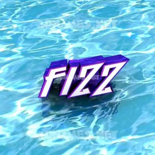 fizz in Water style - 3D name wallpaper