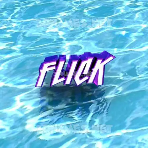 flick in Water style - 3D name wallpaper flick in Water style - 3D name wallpaper