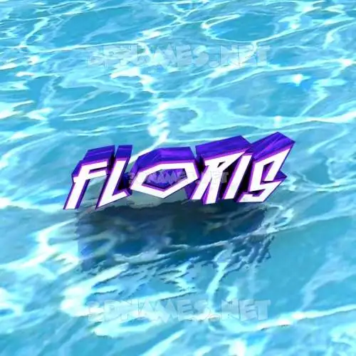floris in Water style - 3D name wallpaper floris in Water style - 3D name wallpaper