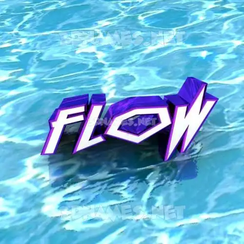flow in Water style - 3D name wallpaper