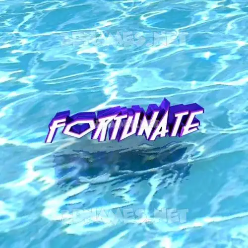 fortunate in Water style - 3D name wallpaper fortunate in Water style - 3D name wallpaper