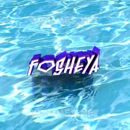 fosheya in Water style - 3D name wallpaper fosheya in Water style - 3D name wallpaper