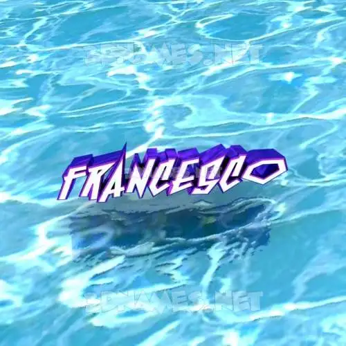 francesco in Water style - 3D name wallpaper