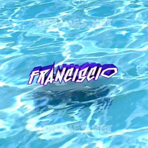 franciscio in Water style - 3D name wallpaper