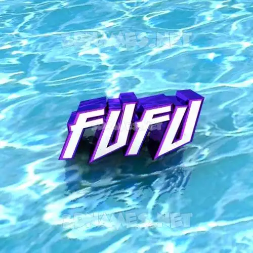 fufu in Water style - 3D name wallpaper fufu in Water style - 3D name wallpaper