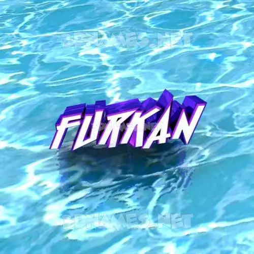 furkan in Water style - 3D name wallpaper furkan in Water style - 3D name wallpaper
