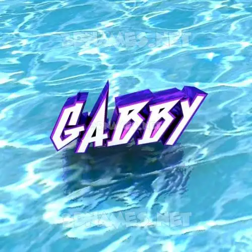 gabby in Water style - 3D name wallpaper gabby in Water style - 3D name wallpaper