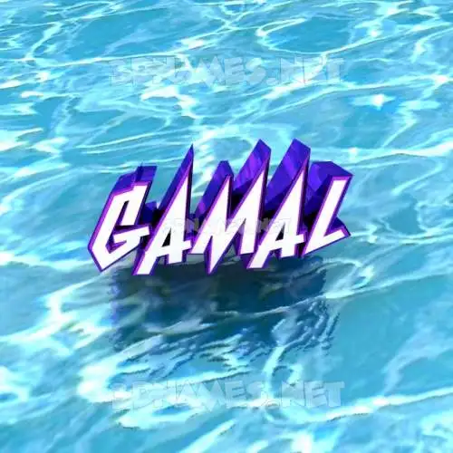 gamal in Water style - 3D name wallpaper gamal in Water style - 3D name wallpaper