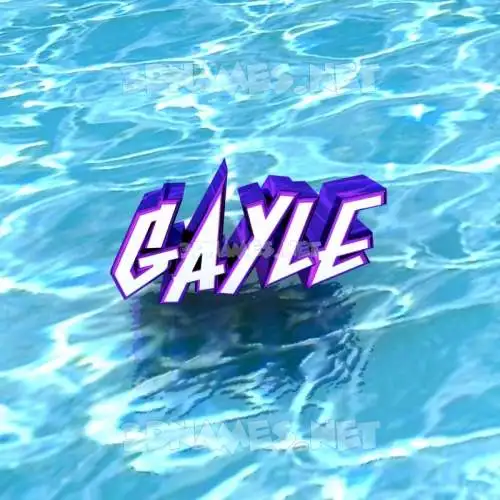 gayle in Water style - 3D name wallpaper gayle in Water style - 3D name wallpaper