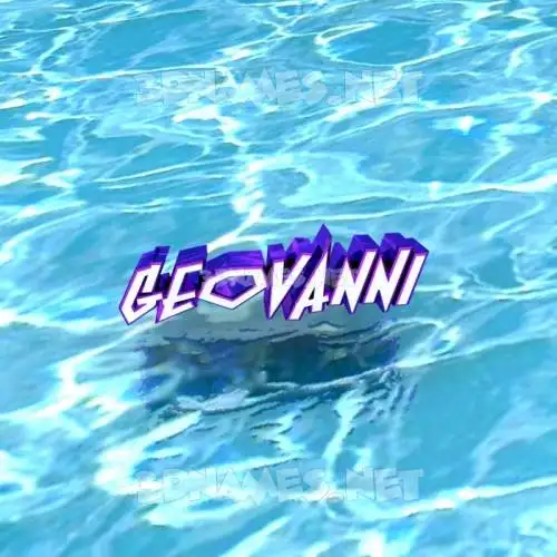 geovanni in Water style - 3D name wallpaper geovanni in Water style - 3D name wallpaper
