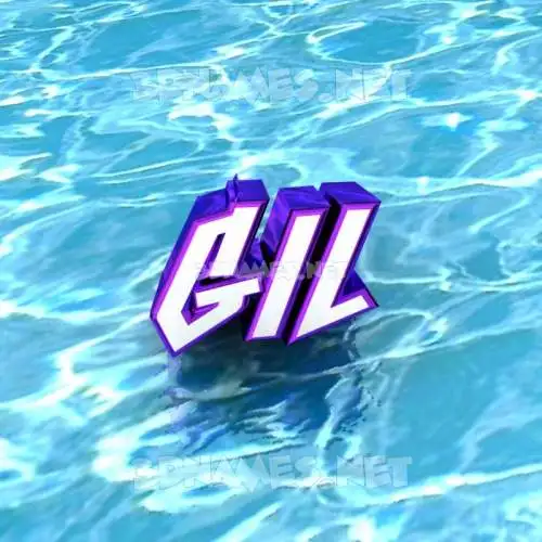 gil in Water style - 3D name wallpaper gil in Water style - 3D name wallpaper