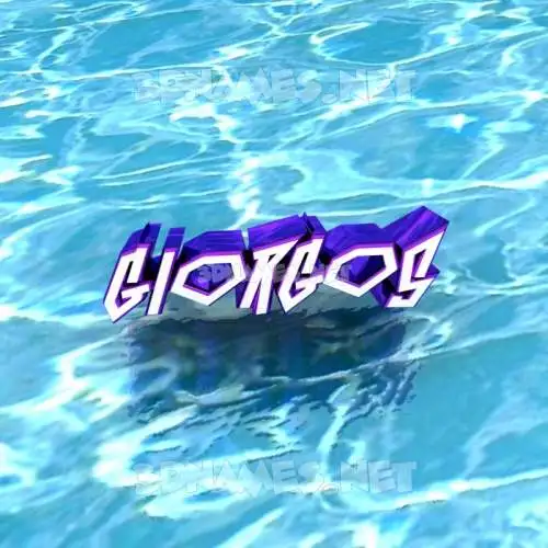 giorgos in Water style - 3D name wallpaper