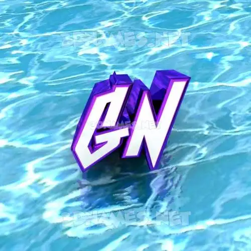 gn in Water style - 3D name wallpaper gn in Water style - 3D name wallpaper