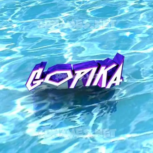gopika in Water style - 3D name wallpaper gopika in Water style - 3D name wallpaper