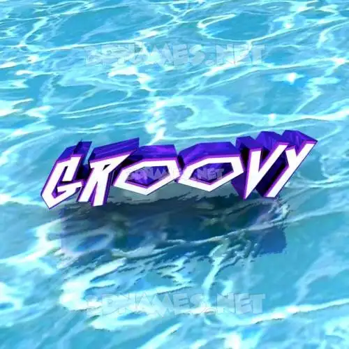 groovy in Water style - 3D name wallpaper groovy in Water style - 3D name wallpaper