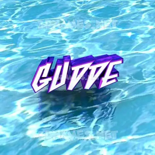 gudde in Water style - 3D name wallpaper gudde in Water style - 3D name wallpaper