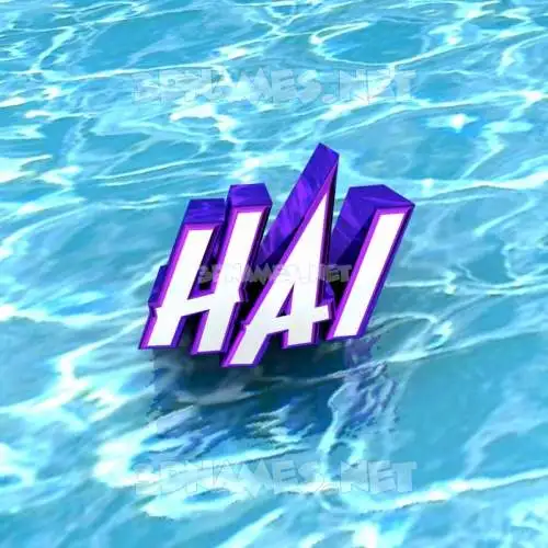 hai in Water style - 3D name wallpaper hai in Water style - 3D name wallpaper