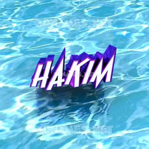 hakim in Water style - 3D name wallpaper hakim in Water style - 3D name wallpaper