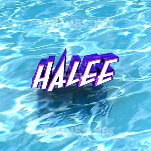 halee in Water style - 3D name wallpaper