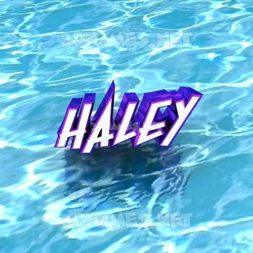 haley in Water style - 3D name wallpaper haley in Water style - 3D name wallpaper