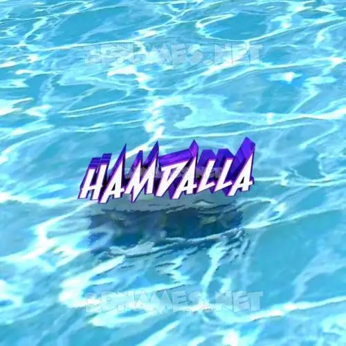 hamdalla in Water style - 3D name wallpaper hamdalla in Water style - 3D name wallpaper