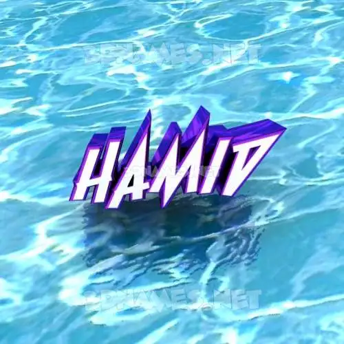 hamid in Water style - 3D name wallpaper hamid in Water style - 3D name wallpaper