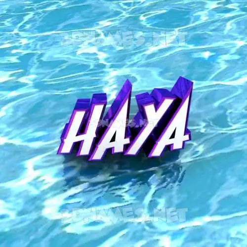 haya in Water style - 3D name wallpaper haya in Water style - 3D name wallpaper