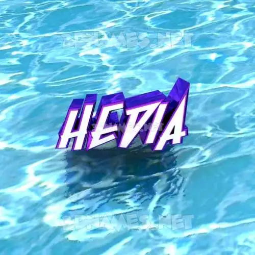 hedia in Water style - 3D name wallpaper hedia in Water style - 3D name wallpaper